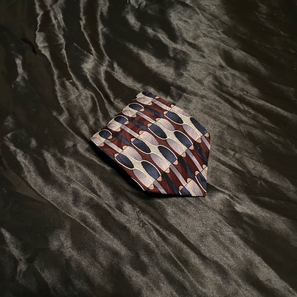 Givenchy Other - GIVENCHY Tie (Burgundy/Silver/Navy, Silk)